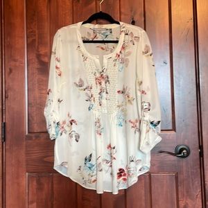 Daniel Rainn Chelsea Pleated Detail Blouse